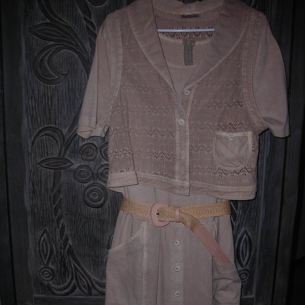 Dress/vest,'Safari",cullote style ,Nina Piccalino